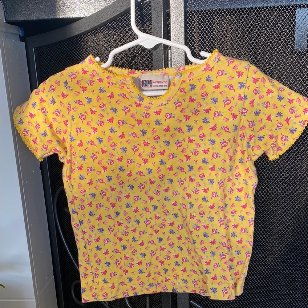 Vintage faded glory floral tee